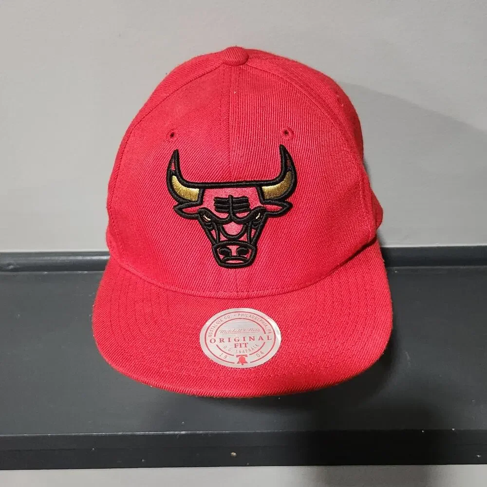 Chicago Bulls NBA Basketball 50th‎ Anniversary Mitchell & Ness Snapback Hat Cap
